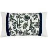 Coussin flowy 30x50cm bleu