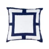 Coussin hexalia 40x40cm bleu