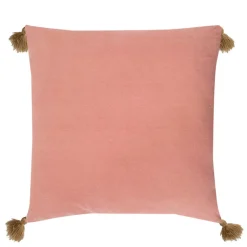 Coussin imprime dore 40x40cm pom