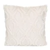 Coussin jane 45x45 blanc