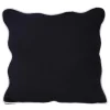Coussin leni noir 45x45cm