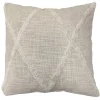 Coussin tufte creme 40x40
