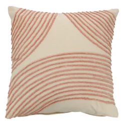Coussin vera 48x48cm rose