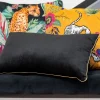 Coussin 30x50cm avec piping dore