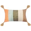 Coussin 30x50cm bandes multi