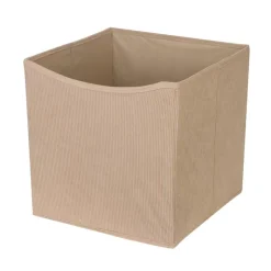 Cube rangement velours cotele 31