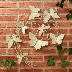 Deco murale ronde papillons