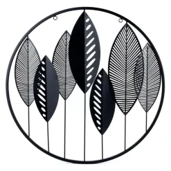 Decoration murale feuilles metal