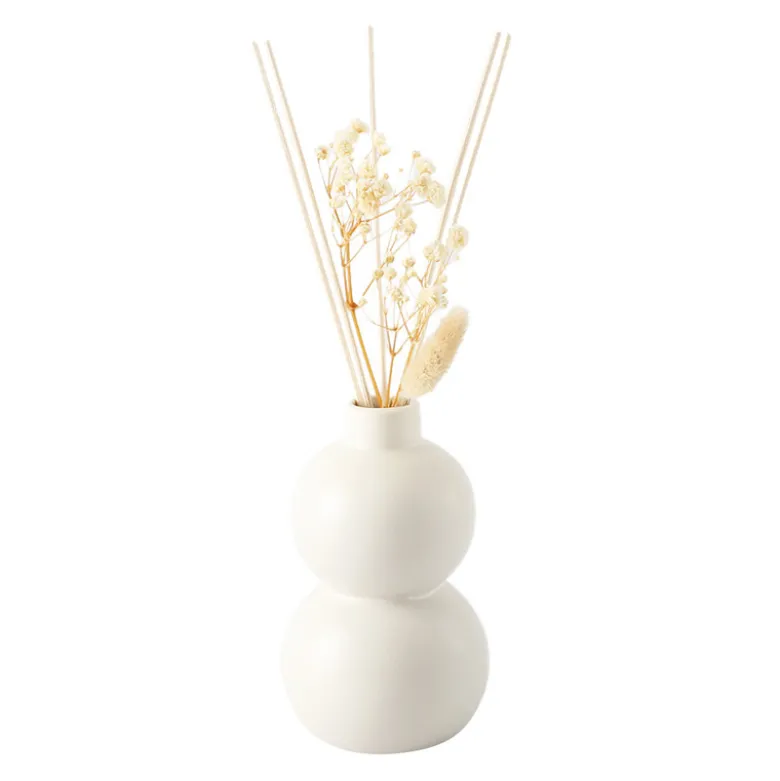 Diffuseur beige avec pampas