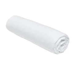Drap housse 90x190 jersey blanc