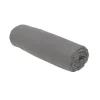 Drap housse 140x190 jersey gris