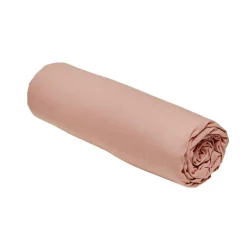 Drap housse 180x200 jersey rose