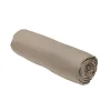 Drap housse 160x200 jersey taupe