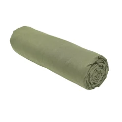 Drap housse 90x190 jersey vert