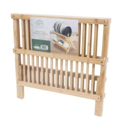 Egouttoire pliant en bambou