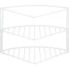 Etagere placard angle 3niv blanc