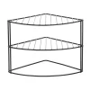 Etagere placard angle 3niv noir