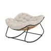 Fauteuil bascule tulum beige