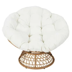 Fauteuil papasan blanc