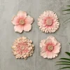 Fleurs deco murale 4ass