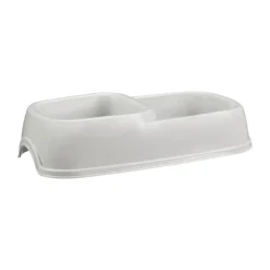 Gamelle plastique double grise