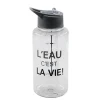 Gourde plastique transparente