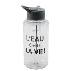 Gourde plastique transparente