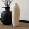 Grand vase ceramique strie