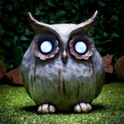 Hibou xl solaire effet pierre