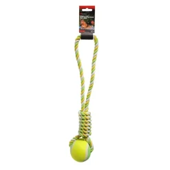 Jouet chien balle avec corde