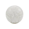 Lampe boule led ecailles blanc