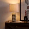 Lampe ceramique taupe