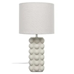 Lampe ceramique taupe