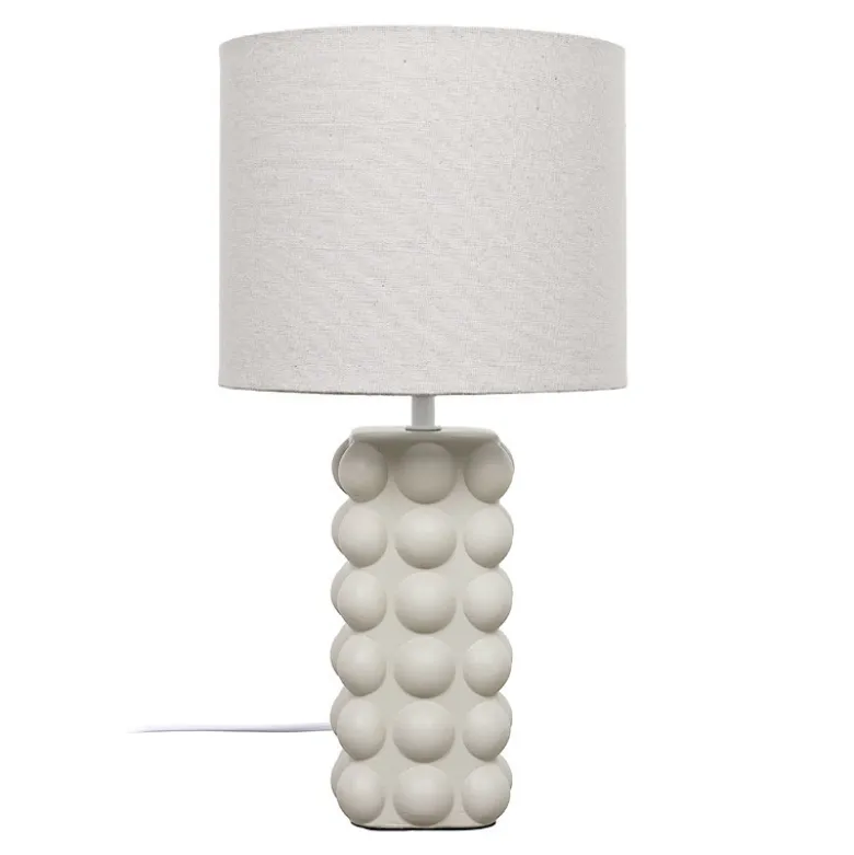 Lampe ceramique taupe