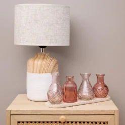 Lampe effet bois