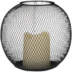 Lampe metal solaire effet bougie