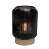 Lanterne led verre strie