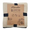 Lavettes microfibres x5 avec sac