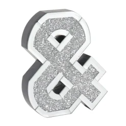 Lettre miroir strass