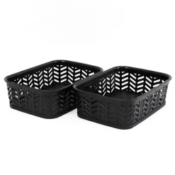 Lot de 2 mini paniers 20x15x6cm
