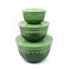 Lot de 3 saladiers plastique