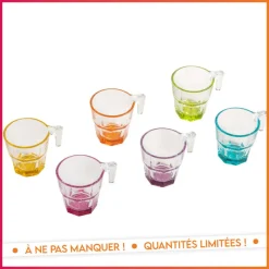 Lot de 6 tasses casablanca