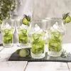 Lot de 4 verres haut cotele