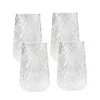 Lot de 4 verres haut textures