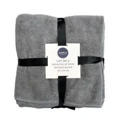 Lot x5 serviettes de sport micro