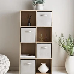 Meuble 8 cubes couleur bois