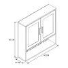 Meuble haut salle de bain