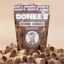 Mini cones chocolat noir 80g