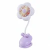 Mini lampe/ventilateur fleur