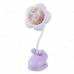 Mini lampe/ventilateur fleur